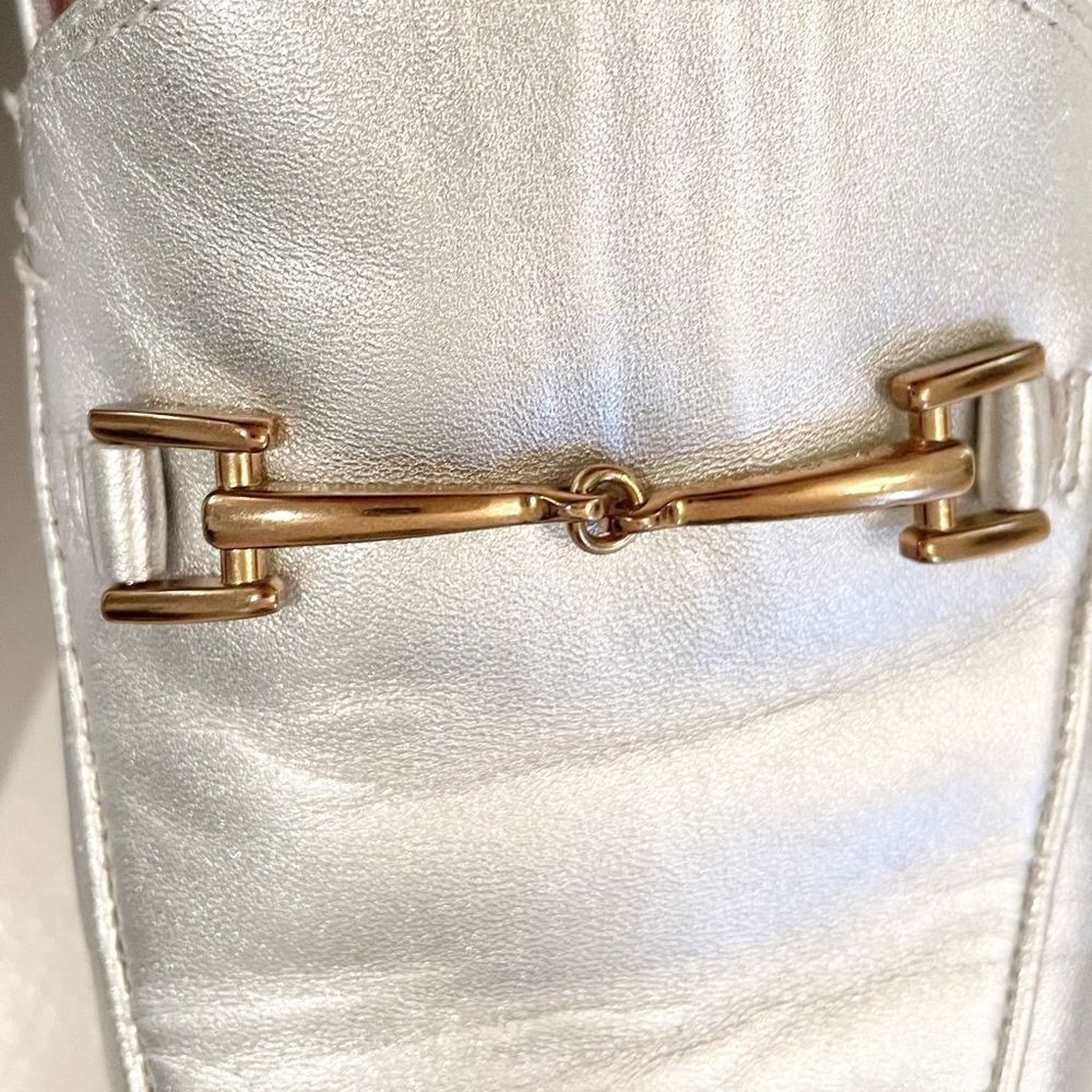 Sam Edelman Loraine Horsebit Loafer Soft Silver slip on size 9 - Picture 3 of 8